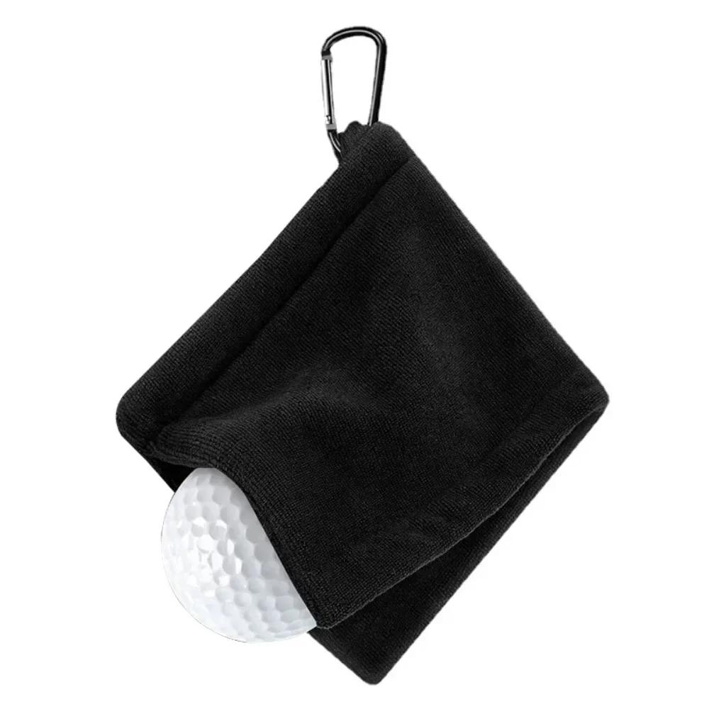 1Pcs Grey Outdoor Sports Towe Golf Ball Cleaning Towel Microfiber Scrub Cleaning Club Wipe Ball Towel Golf Ball Cleaning Towel