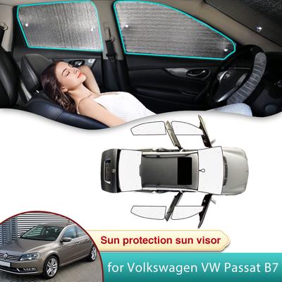 Полная солнцезащитная шторка для автомобиля для Volkswagen VW Passat B7 2011 2012 2013 2014 Аксессуары Солнцезащитная шторка Лобовое стекло Боковое стекло Защита от солнца и посторонних глаз