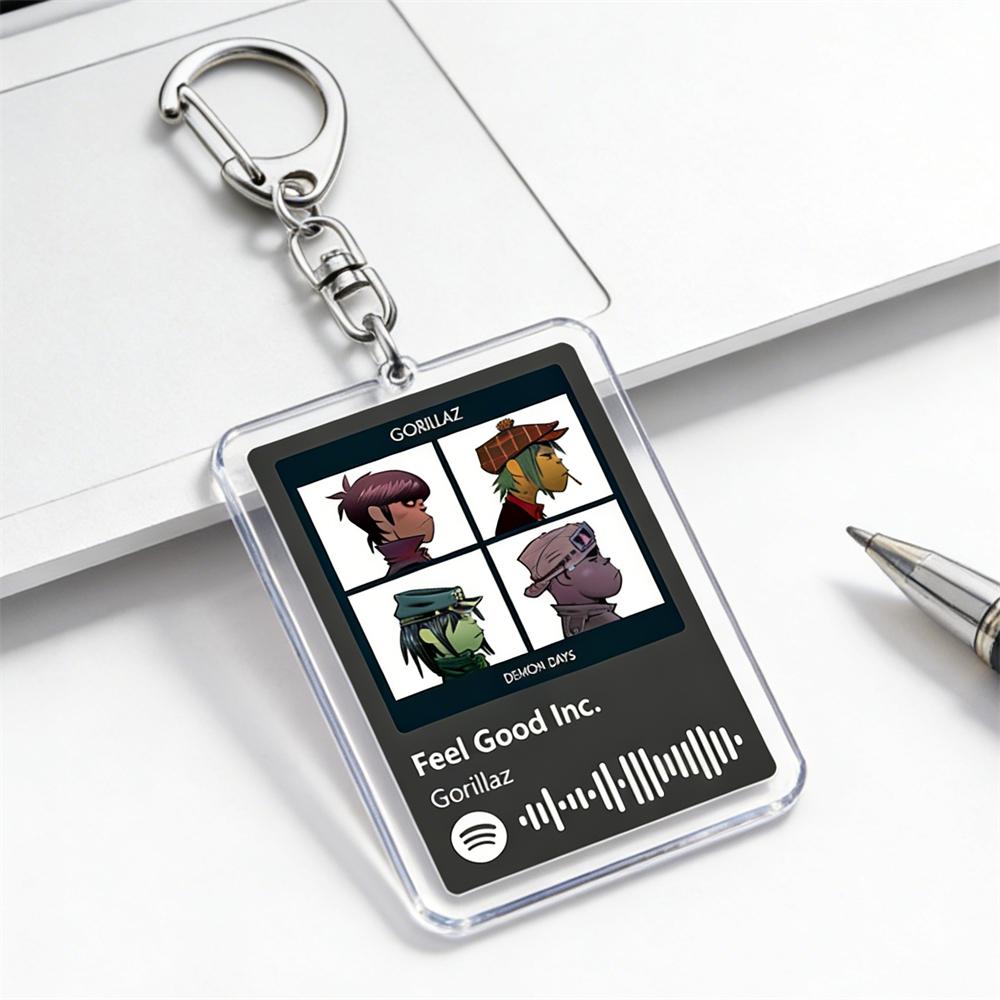 Креативные брелоки с музыкальной группой для женщин Аксессуары Сумка Feel Good Inc Клинт Иствуд Деймон Албарн Брелок Украшение Подарки для фанатов