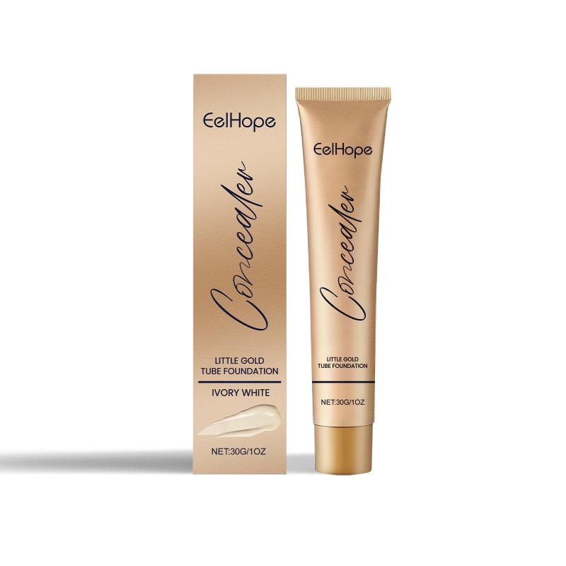 Full Coverage Concealer Balm in Gold Tube Covers  Scars and Redness Waterproof for  Makeup Look