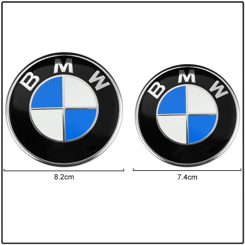 74/82 мм Логотип BMW Значок на капот багажник автомобиля Аксессуары для экстерьера Авто Для E60 F30 F10 G20 G32 X1 X3 X5 X6