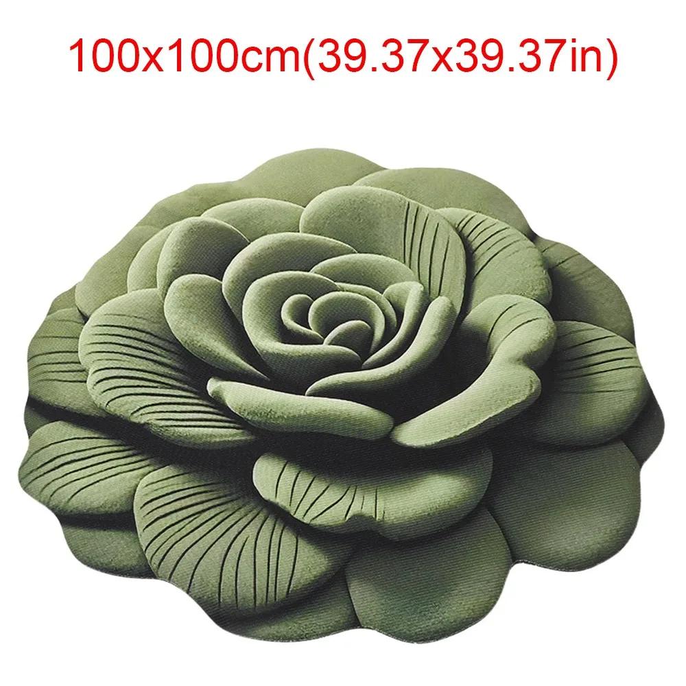 Коврик подсолнух особой формы Мягкий впитывающий коврик-цветок 60x60 см Нескользящий дверной коврик для гостиной чайного столика прикроватной тумбочки