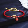 Red Rope Bracelet Zodiac Rats Bracelets For Women Birthday Lucky Wish Jewelry Bangle Girl New Year Christmas Ornaments Xmas Gift