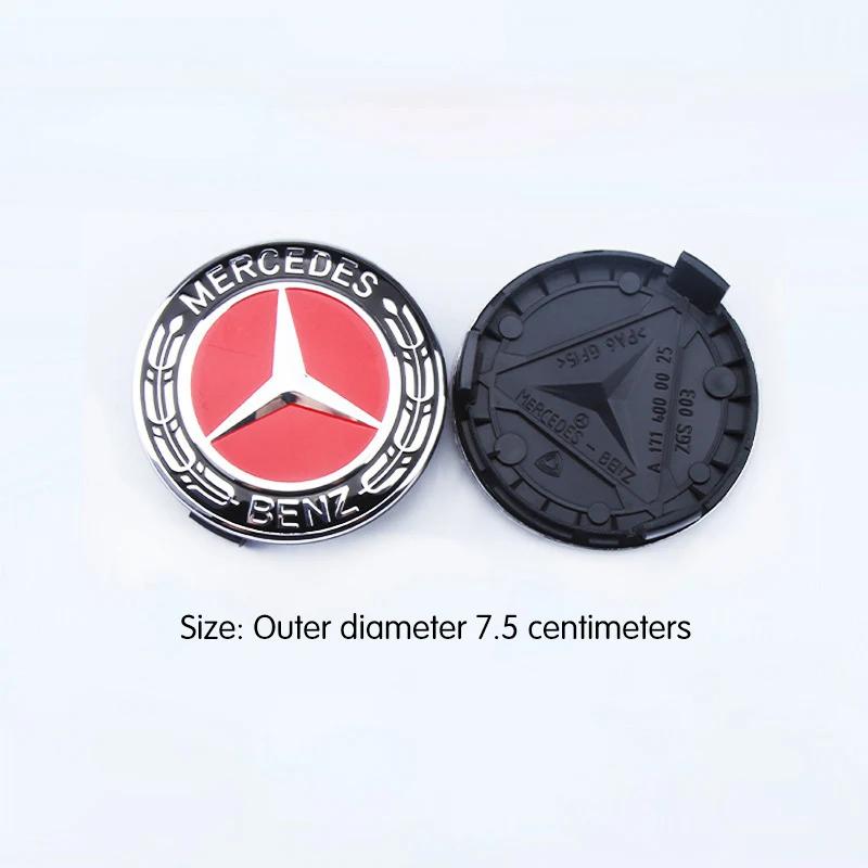 4PCS 75mm Car Wheel Center Hub Caps Cover for Mercedes Benz B/C/E/S Class A Class C200L GLC GLK CLA Accessories DD1
