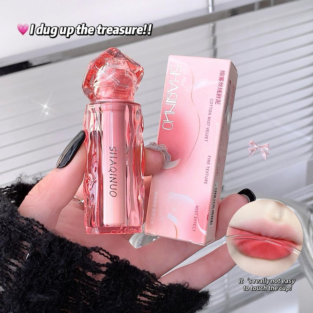 SHAQINUO Хлопковый матовый вельветовый мусс для губ