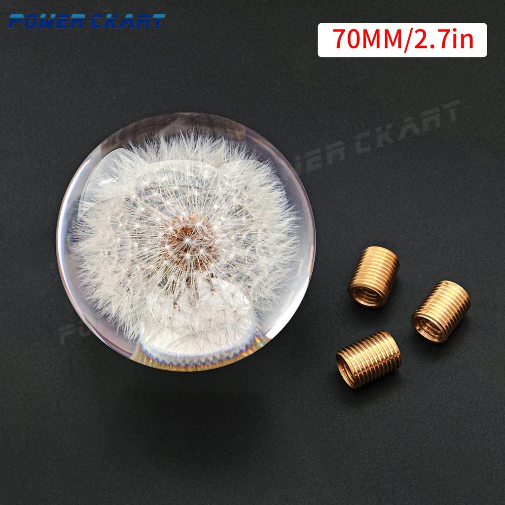 JDM Dandelion Flower Shift Knob 65/70MM Crystal Ball Gear Knob Car Modification Car Accessories
