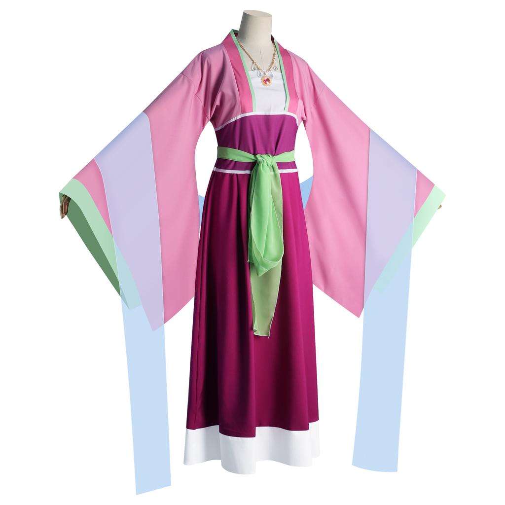 МАО МАО костюм для ролевой игры Аниме Дневник фармацевта Розовое платье Kusuriya No Hitorigoto Вечеринка на Хэллоуин Женщина