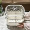 Light Luxury Rotary Sealed Fruit Tray Home Living Room Chinese New Year Dried Fruit Storage Box Candy Tray High-end Snack Placing Tray