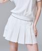 Cream Golf Punched Pocket Skirt