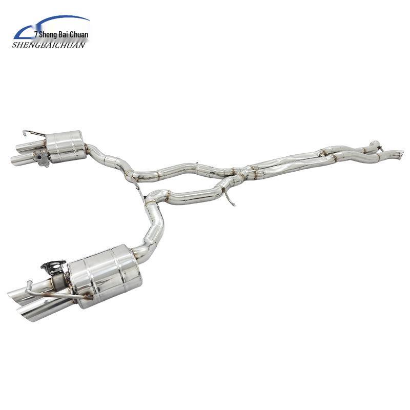 Stainless Steel Exhaust Tailpipe with Valve Control for Bentley Continental 4.0 V8 & 6.0 W12