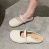 Нежные туфли на мягкой подошве, женские летние 2025, новые туфли Doudou на плоской подошве с бантом, удобные неглубокие туфли для бабушек
