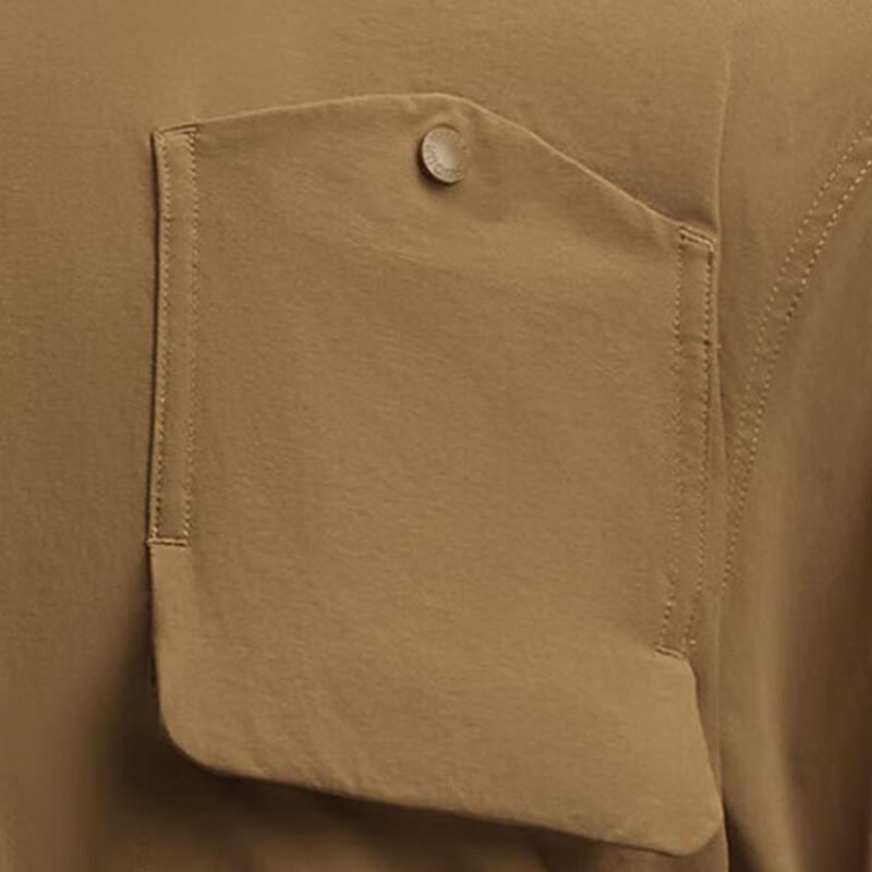 Under Armour Рубашка Urban Wilderness Series однотонная повседневная с несколькими карманами и длинным рукавом, мужские рубашки коричневого цвета 1389295-498