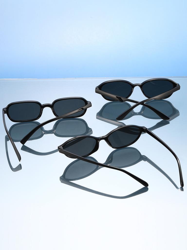 Anti-Uv Sunshade Sunglasses, Unisex Retro Versatile Style, High-End Sunglasses, Retro Black Frame Sunglasses