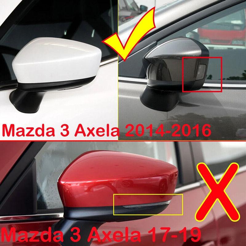 Для Mazda 3 Axela 2014- Автомобильное Зеркало Заднего Вида Боковое Зеркало Крышка Колпачок Крыла Наклейка на Кузов Отделка Дверной Карты Корпус Под карбон