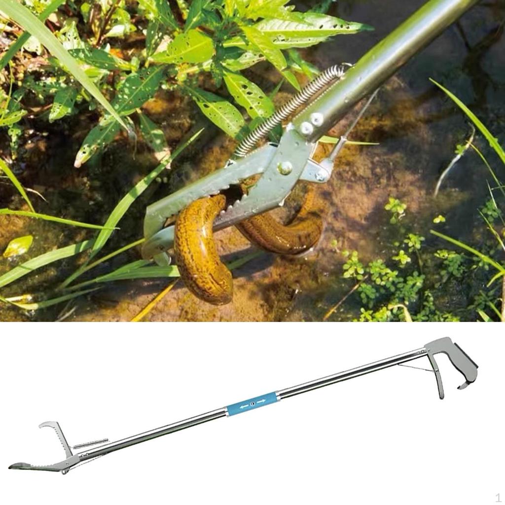 Snake Grabber Портативный нескользящий широкий захват для улицы складной пляжный сборщик мусора