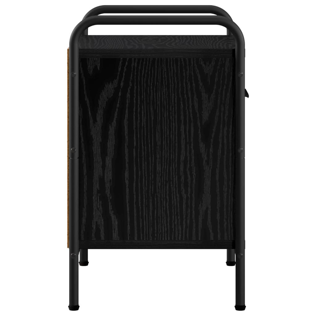 Nightstand 2 pcs Black Oak Look 40 x 30 x 50 cm