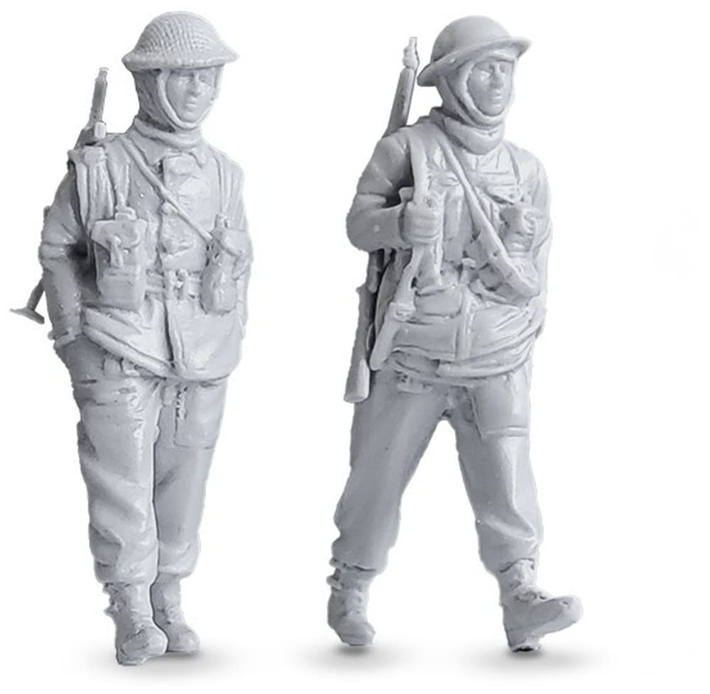 MacOne Модель Набор зимней пехоты британской армии времен Второй мировой войны 2 фигуры Смоляной набор MAC48600 1/48
