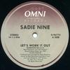 12-дюймовая пластинка SADIE NINE Lets Work It Out 096774 OMNI 1987 США Танцевальная Электроника Б/у