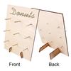 Wooden Donuts Wall Display Stand Holder - Candy Sweets Doughnut Rack For Party