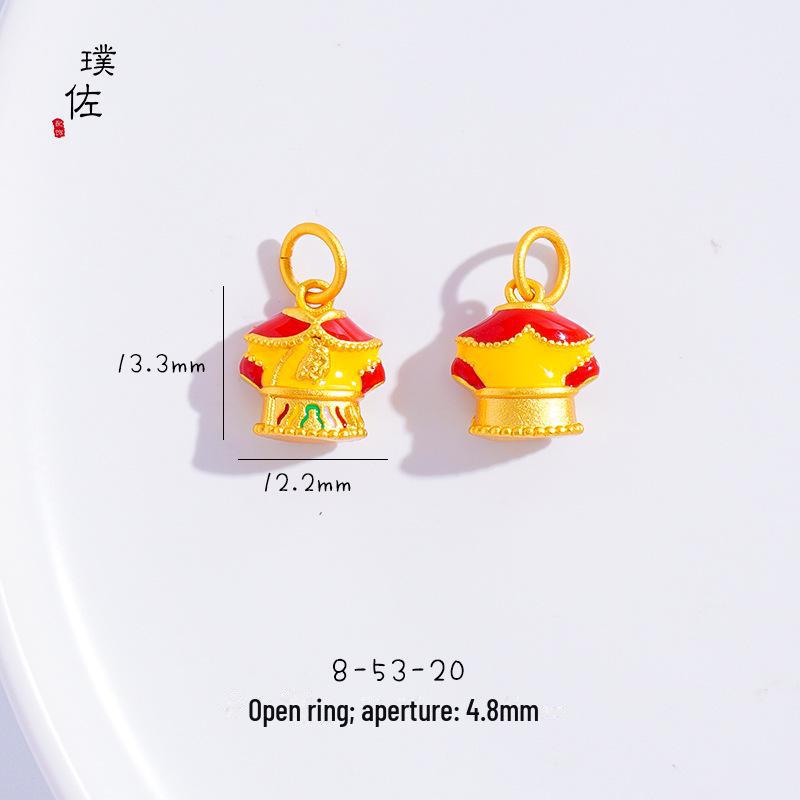 Подвеска в виде золотого песчаного дракона и феникса с кошачьим когтем для женщин