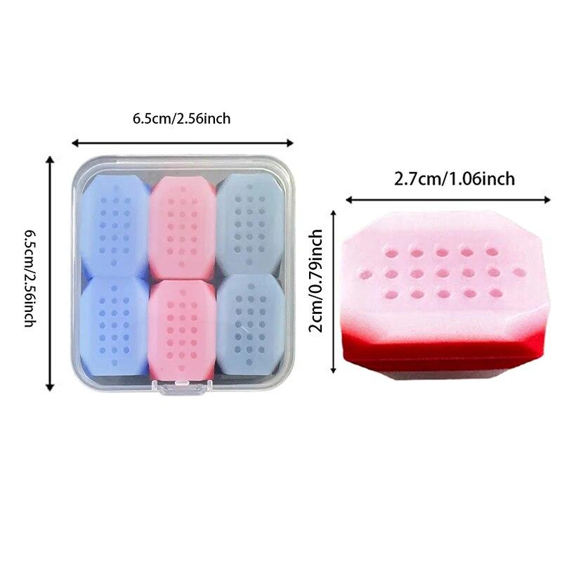 6 Pcs Jaw Exerciser for Men & Women Silicone Tablets Jaw Exerciser Gum Jawline Trainer & Jawline Shaper Jaw Line Exerciser Workout Fitness Equipment