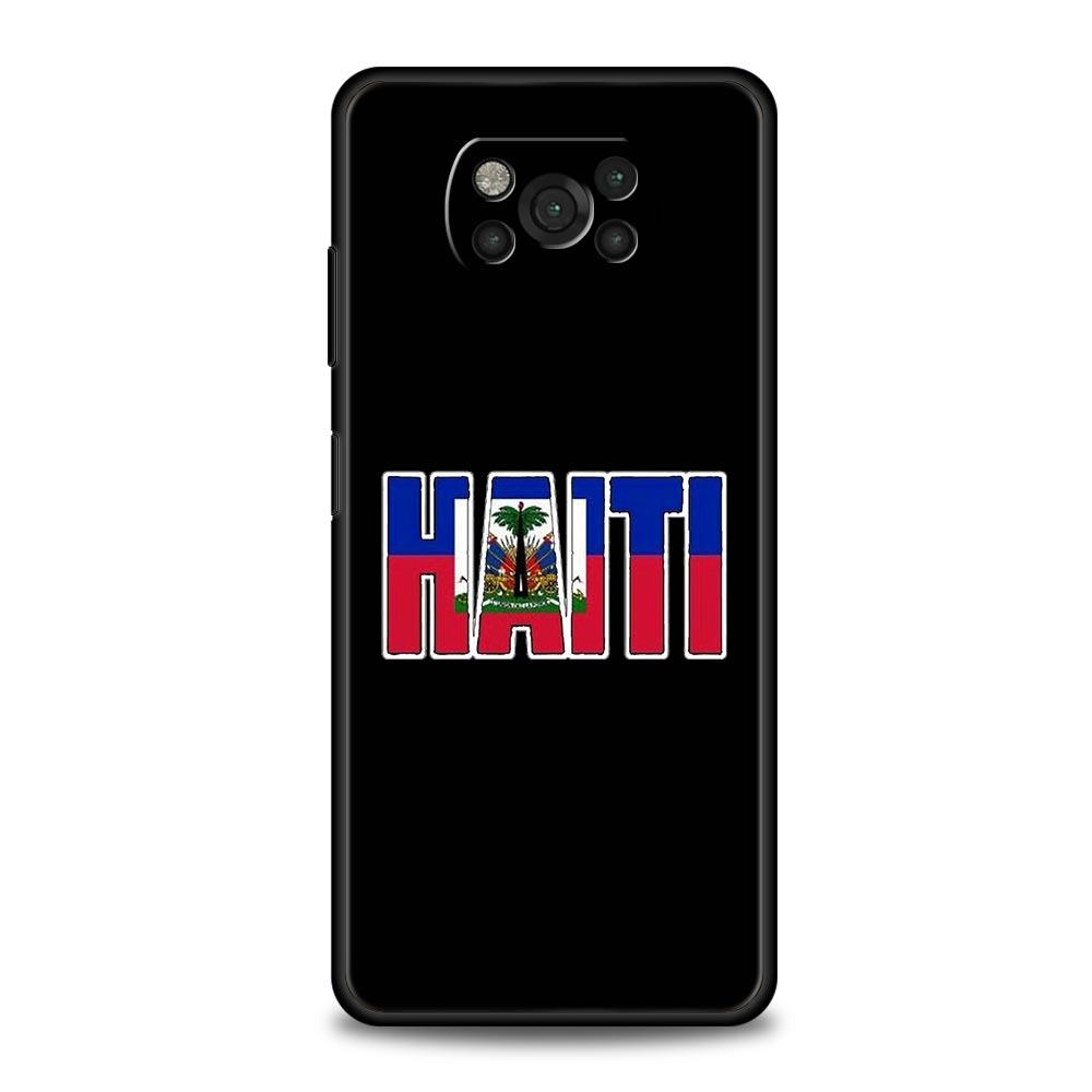 Чехол для телефона Флаг Гаити Для Xiaomi Poco X6 X5 Pro X4 X3 NFC F5 Pro F4 F3 GT M5 M4 Pro 5G M3 C51 C50 C55 Мягкая крышка
