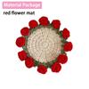 DIY Flower Coasters Mini Rose Bouquet Placemat New Crochet Flower Pot  Mother's Day Gift