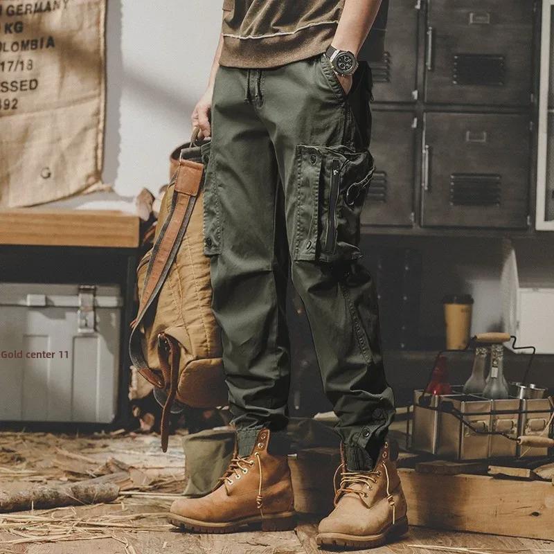 Men's American Style Tactical Overalls - Straight Fit, Autumn/Winter 2024, Outdoor Casual Pants for City Commuting and Mountain Activities.