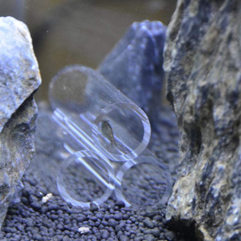 Прозрачная трубка для разведения рыб, креветок, укрытие, 3/6/7/10 трубок, украшение для аквариума