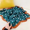 70*70cm Fashion Handkerchief Dot Print Silk Satin Neck Scarf For Women Small Shawls Hair Scarfs Female Bag Scarves For Ladies