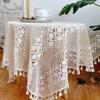 Table Cloth Handmade Crocheted Tablecloth Rectangle Dining Table Cover For Table Obrus Tafelkleed Mantel Mesa Nappe