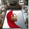Nottingham Forest Football Print Crystal Velvet Rug, Comfortable Water Absorbent Non Slip Indoor Floor Carpet