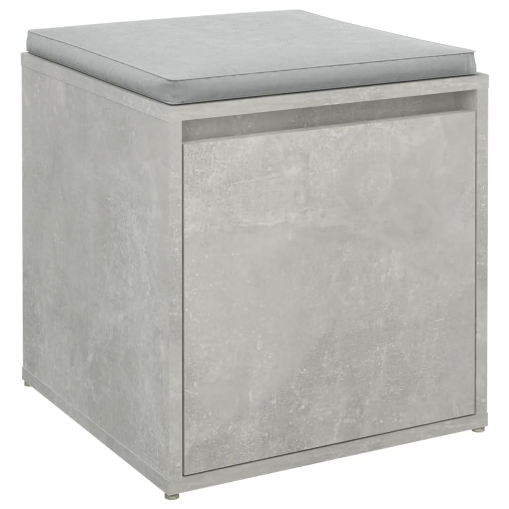 Drawer Box Concrete Grey 40.5 x 40 x 40 cm Wood Based Material