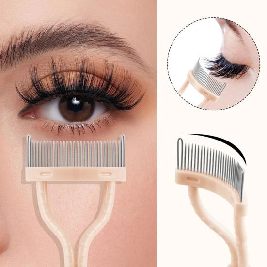 Расческа для ресниц Портативный разделитель для ресниц Расческа для туши для ресниц Косметические кисти Инструмент для легкого разделения Эффективная щеточка для ухода за бровями