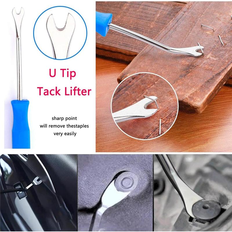 Инструмент для снятия гвоздей со скобоудалителем, клещевой съемник гвоздей, съемник скоб 5 шт., инструмент для снятия обивочных скоб для мебельных проектов