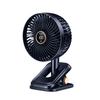 Настольный прикрепляемый вентилятор с цифровым дисплеем, сильный ветер, низкий уровень шума, работающий от батареи, вращающийся перезаряжаемый персональный мини-настольный вентилятор