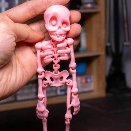 Магниты на холодильник в виде черепа с подвижными суставами Хэллоуинский подвижный скелет на холодильник