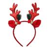 Horn Plush Funny Mushroom Elk Antler Christmas Headbands Korean Style Hairbands Women Hair Hoops