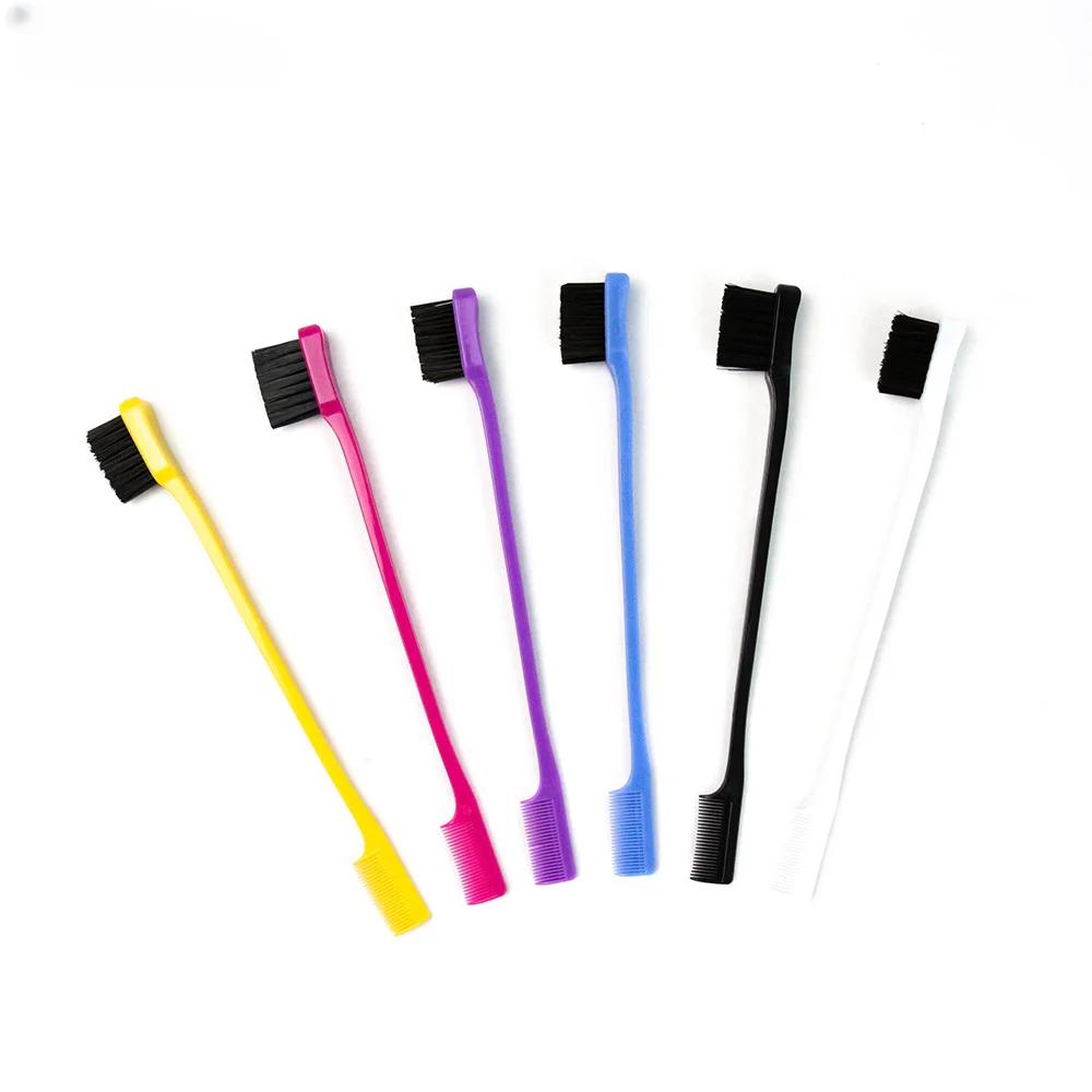 Двусторонняя кисть для бровей, квадратная трехмерная кисть для бровей, тушь для ресниц, многофункциональные инструменты для макияжа глаз