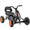 Kids Pedal Go Kart With Steel Frame Sporty Design For Ages 2 5 Years Black