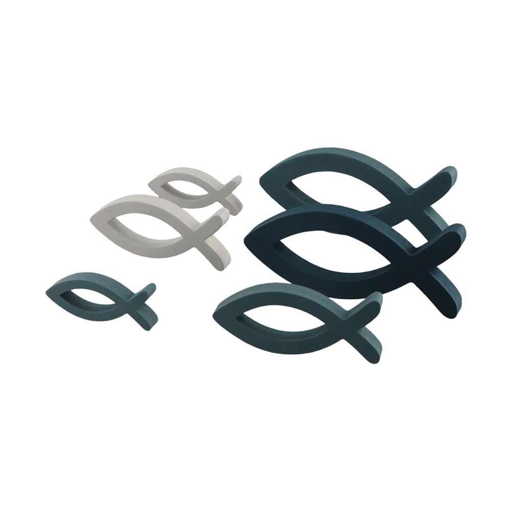 9pcs Fish Handcraft Hollow Fish Wooden Wooden Ocean Fish Wall Art Wedding