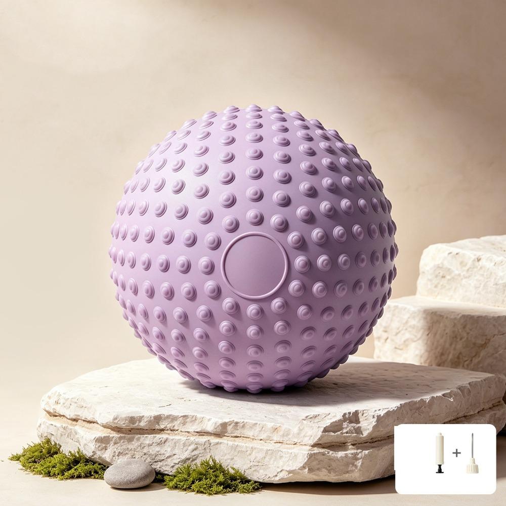 PVC Fitness Yoga Ball Thickening Massage Ball Household Abdominal Pressure Ball  Women