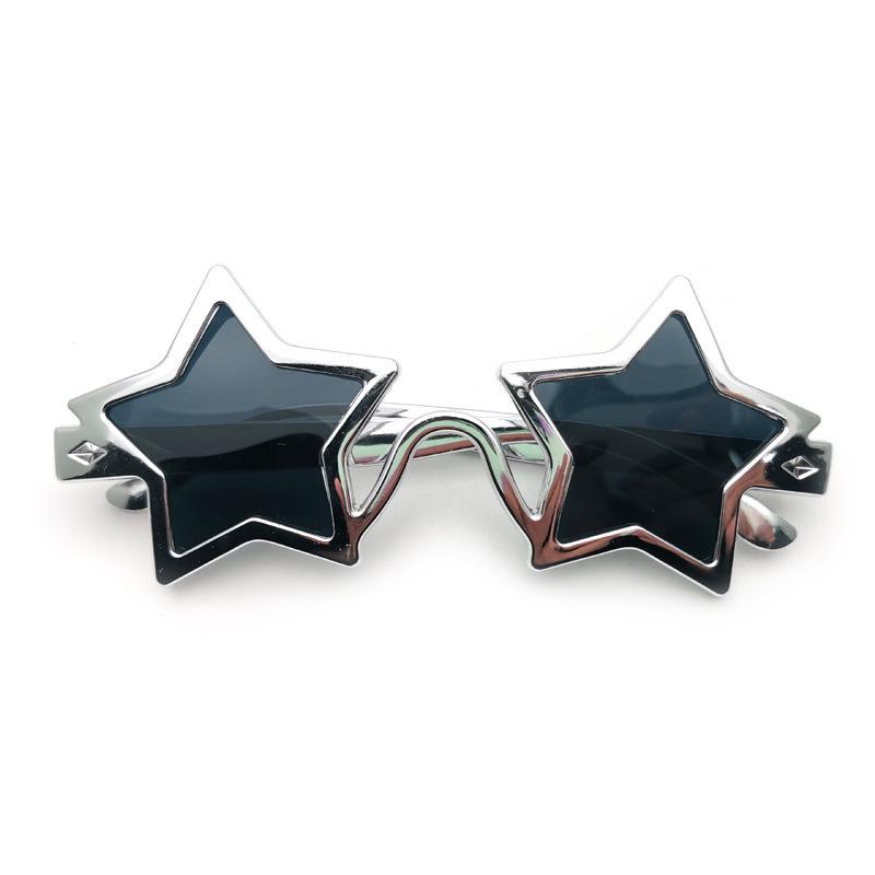 Модные Солнцезащитные Очки в Форме Звезды для Вечеринок: Европейский и американский фестивальный аксессуар для макияжа