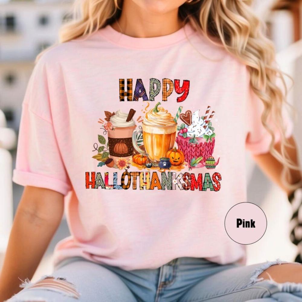 Happy Hallowmas TShirt Women Unisex Autumn All Saints Day Graphic T Shirts Fashion Casual Aesthetic Streetwear Shortsleev