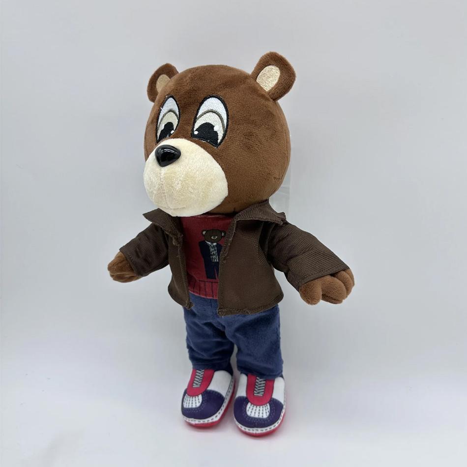 Kawaii Kanye Dropout Bear Teddy Bear Плюшевые игрушки Kanye West Graduation Soft Stuffed Home Room Decor Gift Birthday