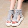 Fashion Summer New Fashion Round Toe Hand-woven Platform Heightened Non-slip Comfortable Versatile Soft Sole Women's Sandals