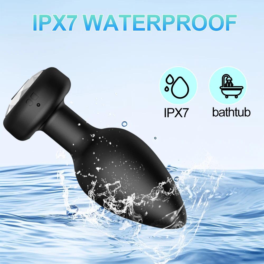 Приложение Анальная пробка Вибратор 10 скоростей Анальная пробка Простата Вибрирующий массажер Управление Женский мастурбатор Секс-игрушки для женщин мужчин