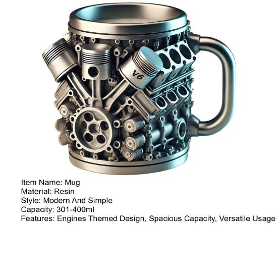 Ручная работа чашка для кофе V8 двигатель кружка для автолюбителей большая емкость чашка для чая кружка для горячего напитка для домашнего офиса