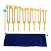 8pcs Professional Sound Healing Therapy Tuning Fork Aluminum Alloy Tuning Fork Tool Set
