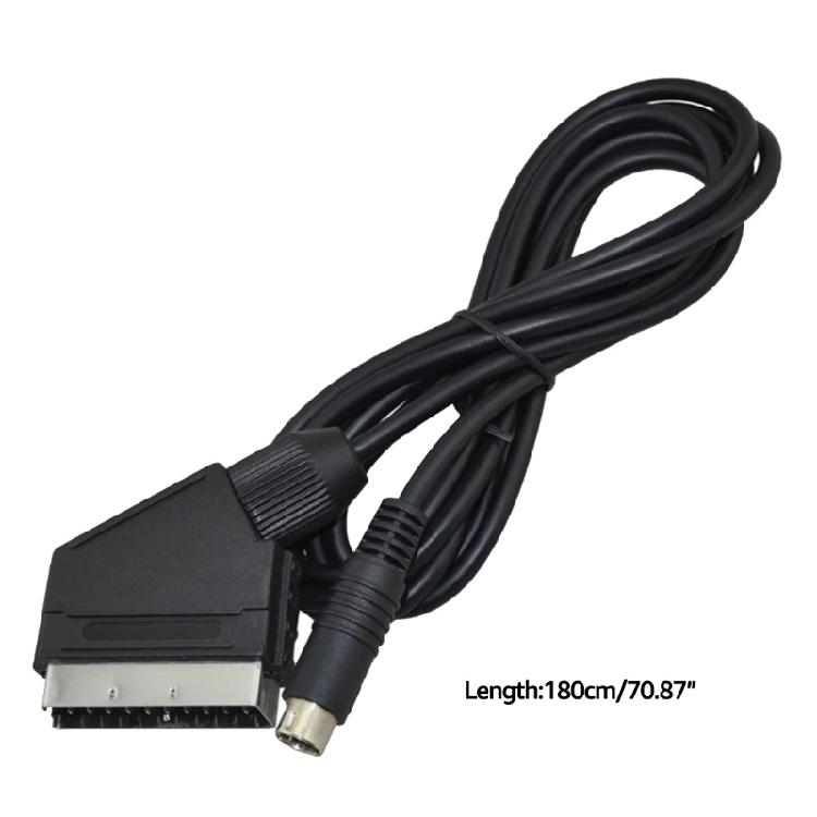 Запасной RGB-кабель Scart длиной 1,8 м, AV-шнур Scart для Saturn NTSC PAL